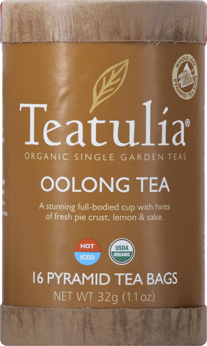 slide 10 of 11, Teatulia Organic Pyramid Tea Bags Oolong Tea 16 ea, 16 ct