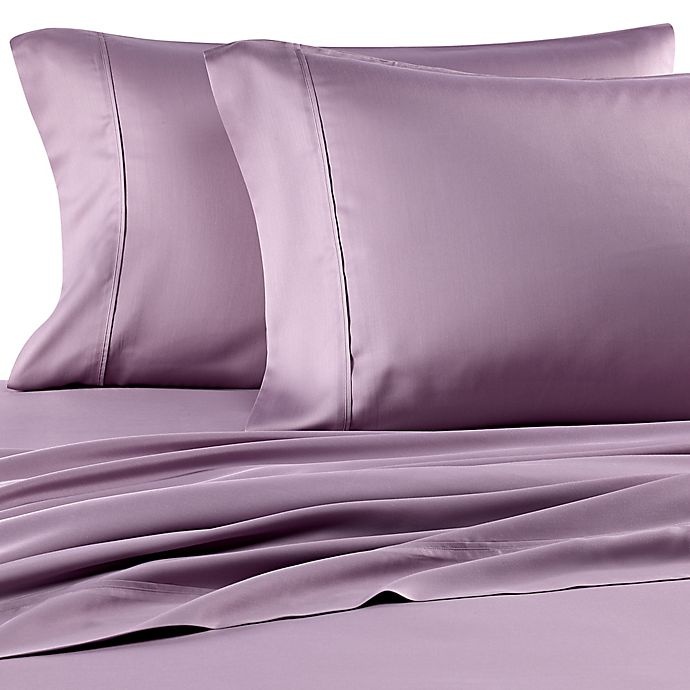 slide 1 of 1, Pure Beech 400-Thread-Count Modal Sateen Queen Sheet Set - Lilac, 1 ct