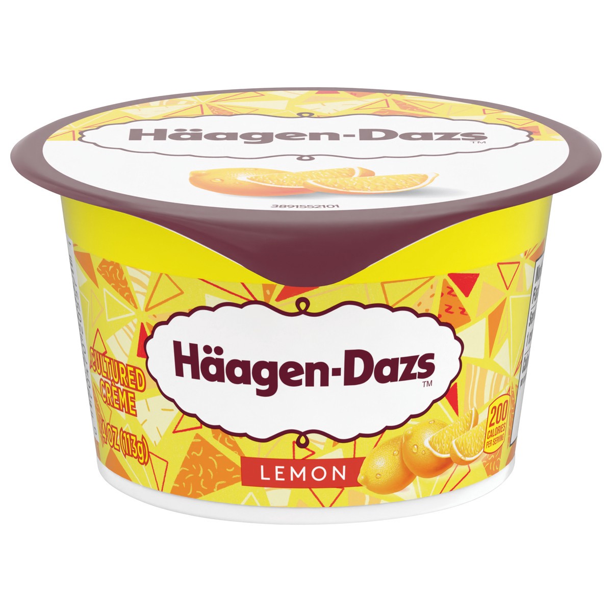 slide 3 of 14, Häagen-Dazs Haagen Dazs Cultured Cream Yogurt Style Snack, Lemon, 4 oz Cup, 4 oz
