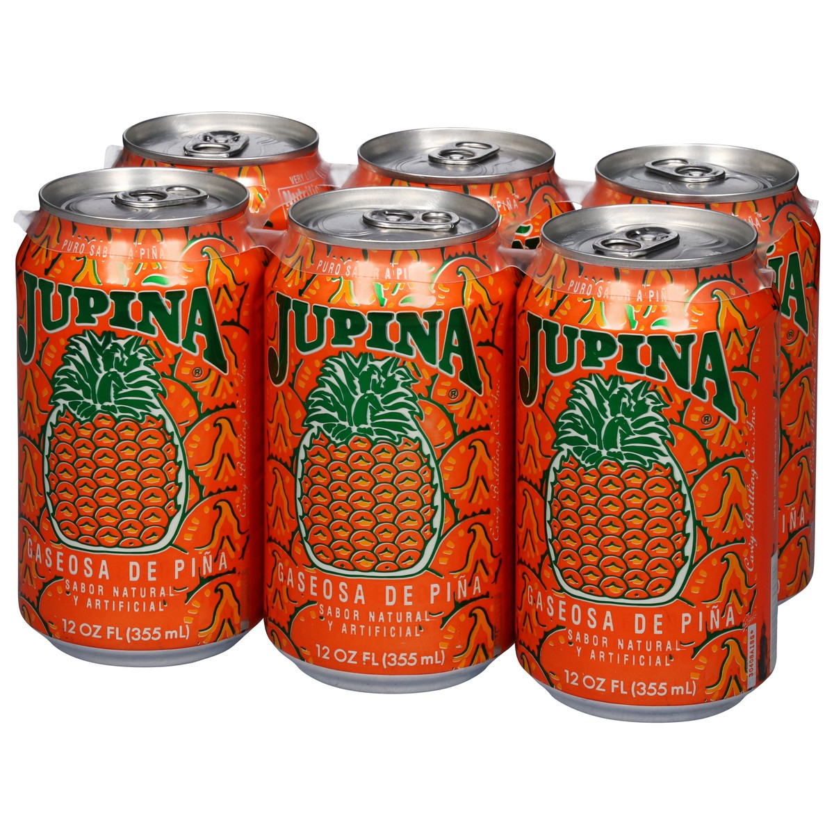 slide 4 of 12, Jupina Pineapple Soda 6 - 12 fl oz Cans, 6 ct