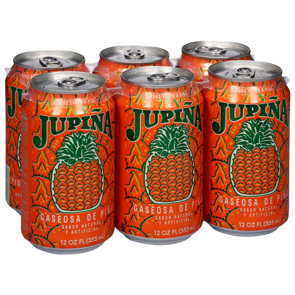 slide 11 of 12, Jupina Pineapple Soda 6 - 12 fl oz Cans, 6 ct