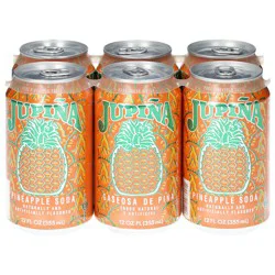 Jupina Pineapple Soda, 6 Pack