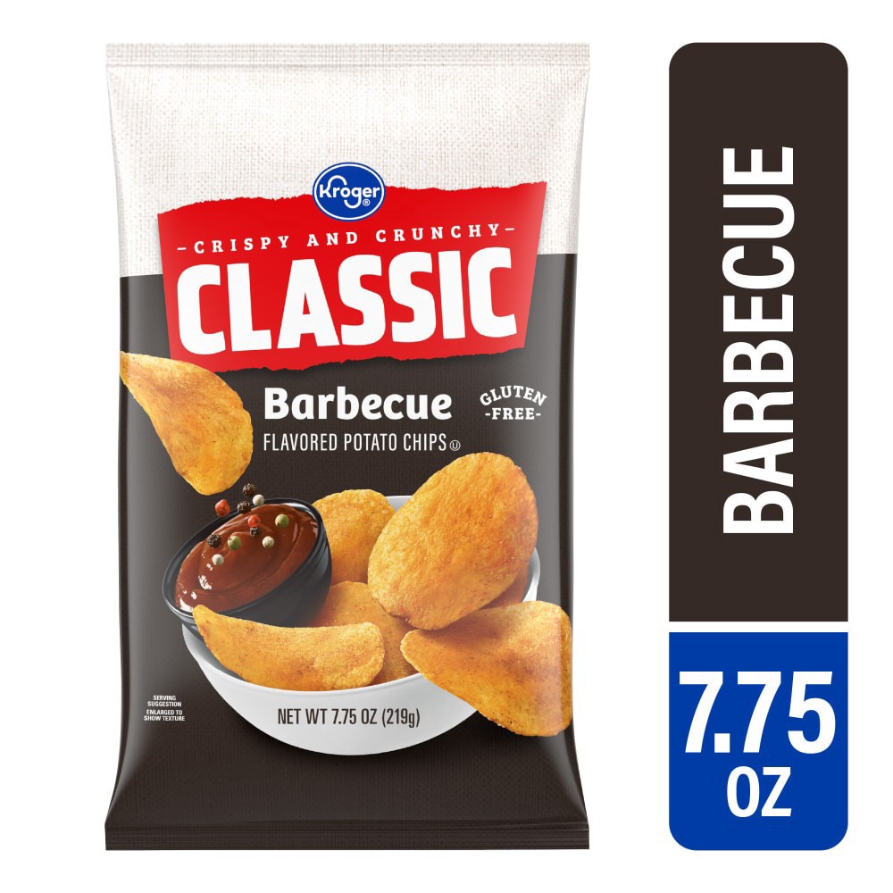 slide 4 of 4, Kroger Sweet & Mesquite Bbq Flavored Potato Chips, 7.75 oz