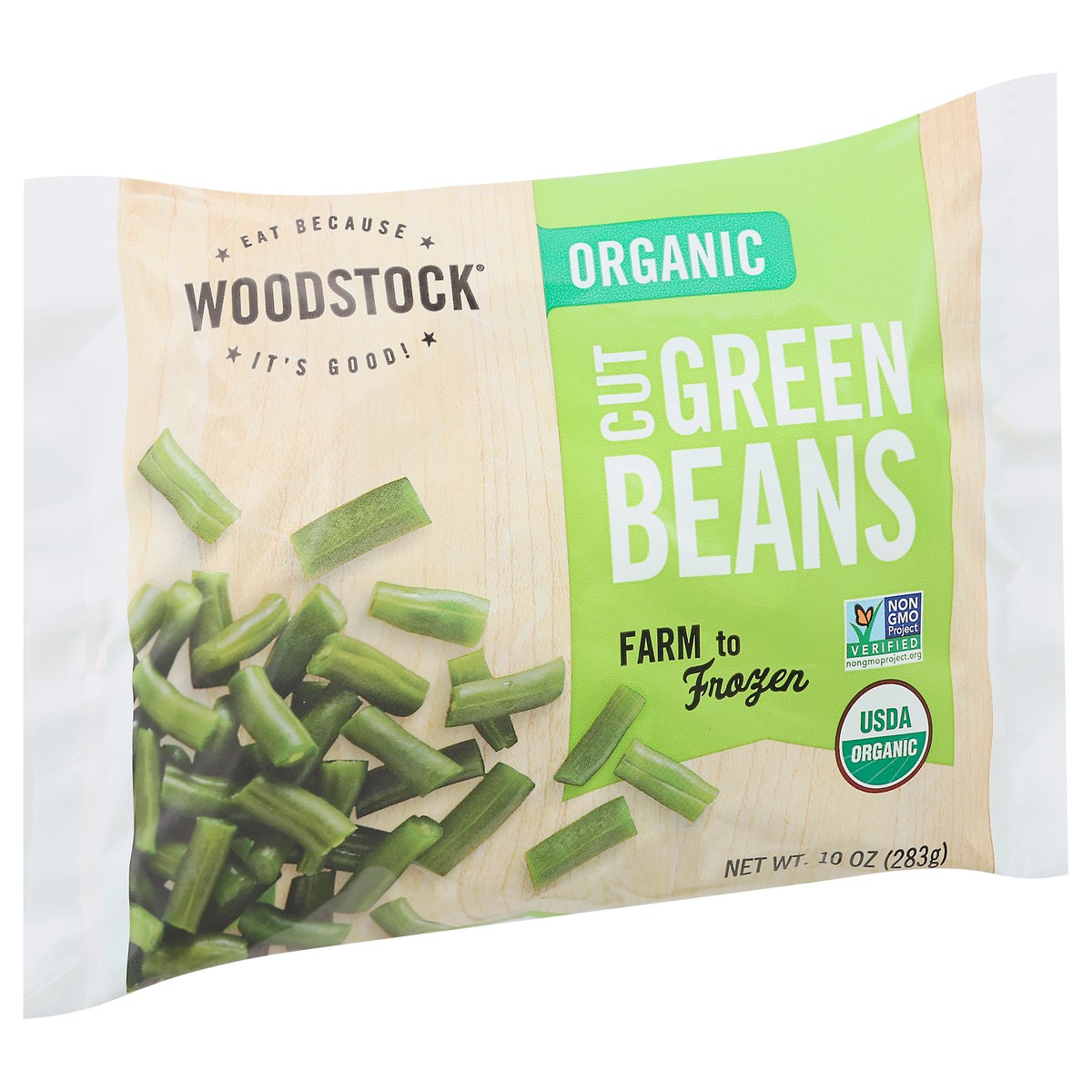 slide 5 of 9, Woodstock Cut Organic Green Beans 10 oz, 10 oz