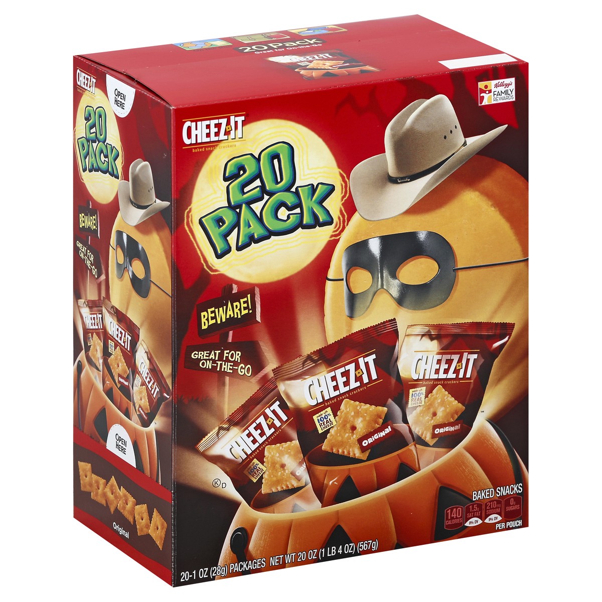 slide 4 of 8, Cheez-It Baked Snacks 20 ea, 20 ct