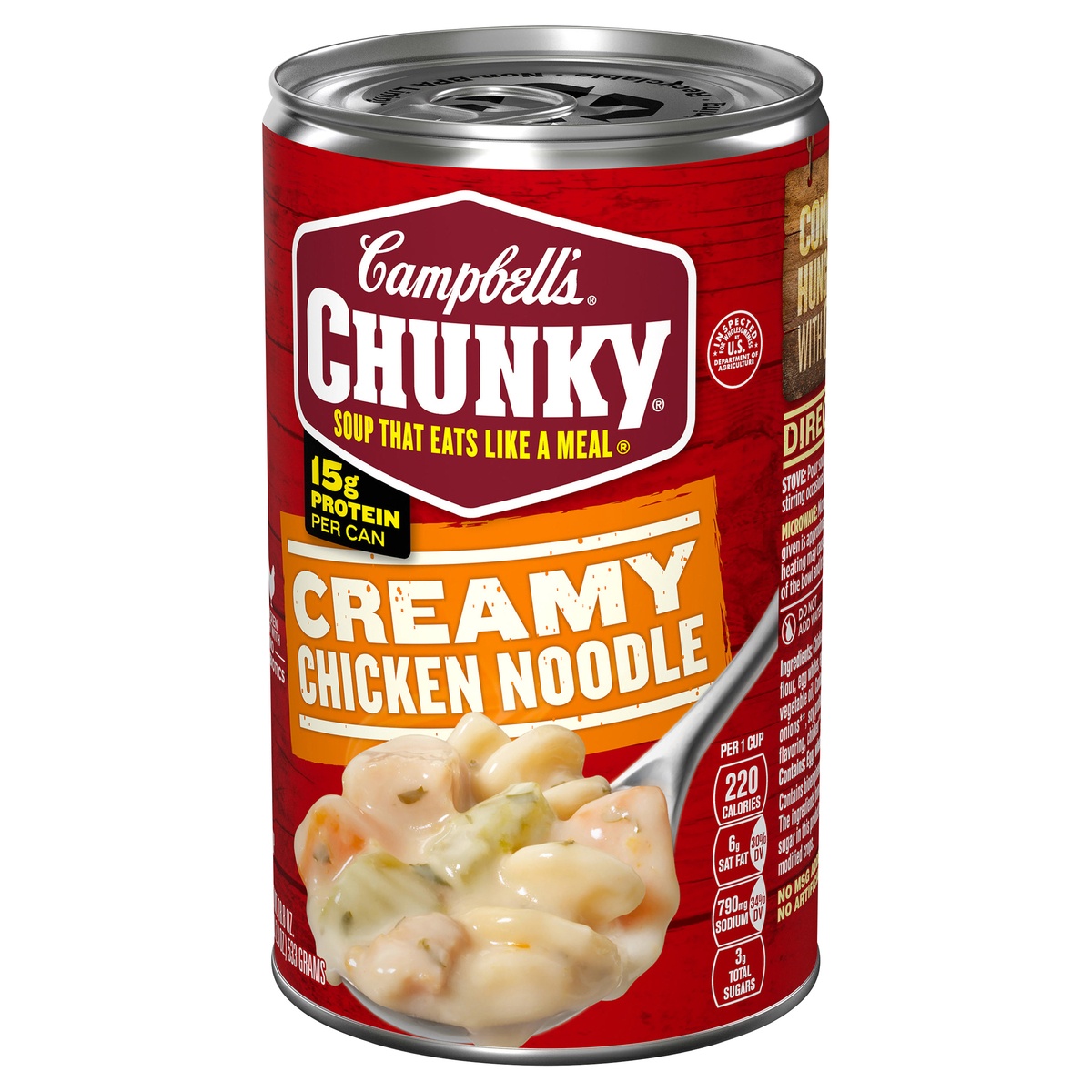 thumbnail interactive-video image 1 of Chunky Soup, Creamy Chicken And Dumplings Soup, 16.3 Oz Can (Case Of 8... 1 of 13