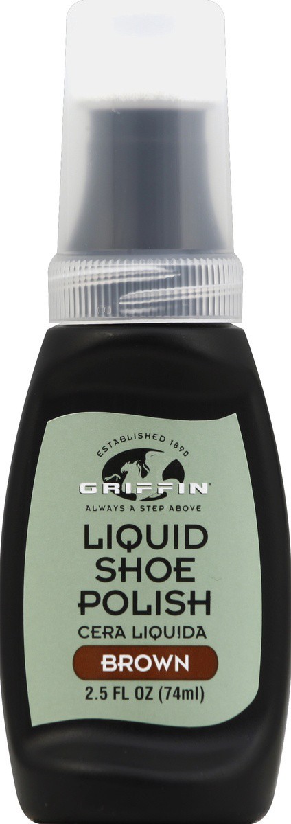 slide 2 of 2, Griffin Bros. Brown Liquid Shoe Polish 2.5 fl oz, 2.5 fl oz