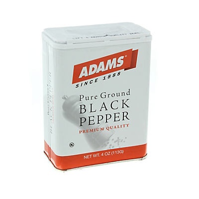 slide 1 of 1, Adams Pure Ground Black Pepper Premium Quality, 4 oz