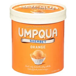 Umpqua Orange Sherbet 1.5 qt