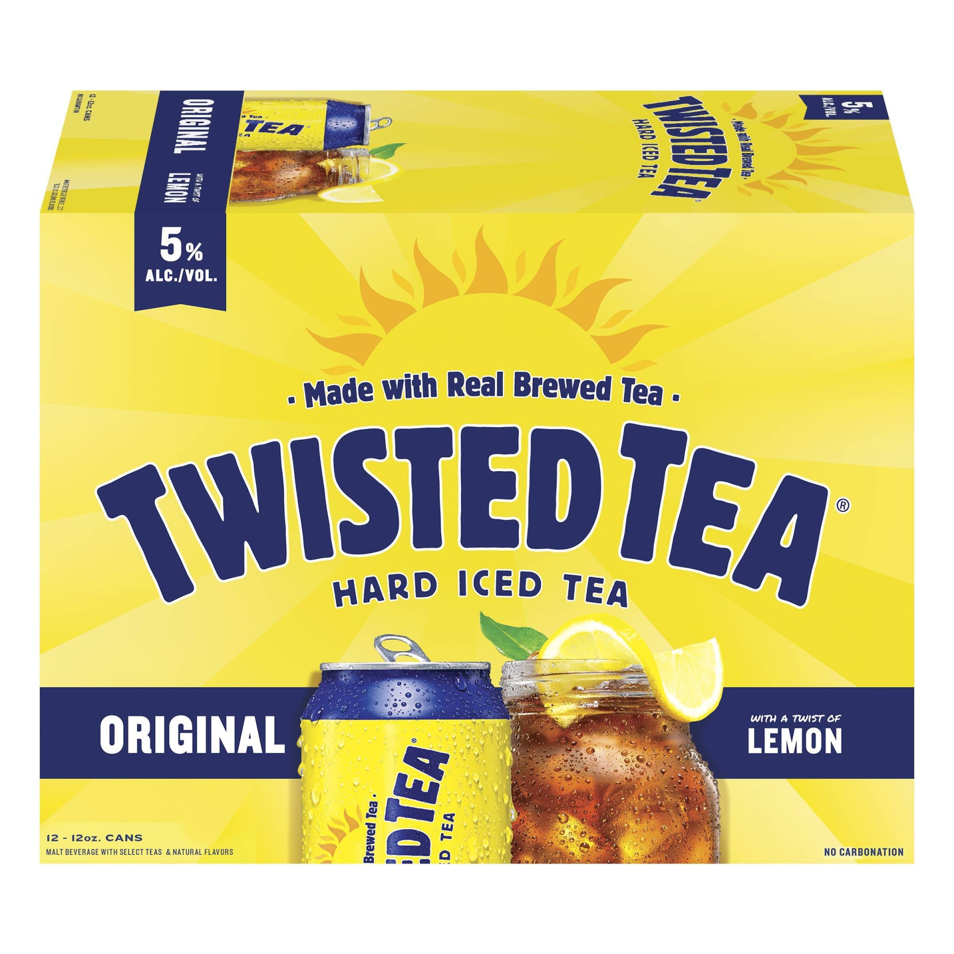 slide 1 of 1, Twisted Tea Hard Iced Tea, 12 ct; 12 fl oz