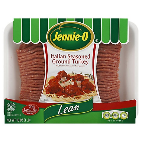 slide 1 of 1, Jennie-O Turkey Store Turkey Ground Turkey Lean Italian Seasoned, 16 oz