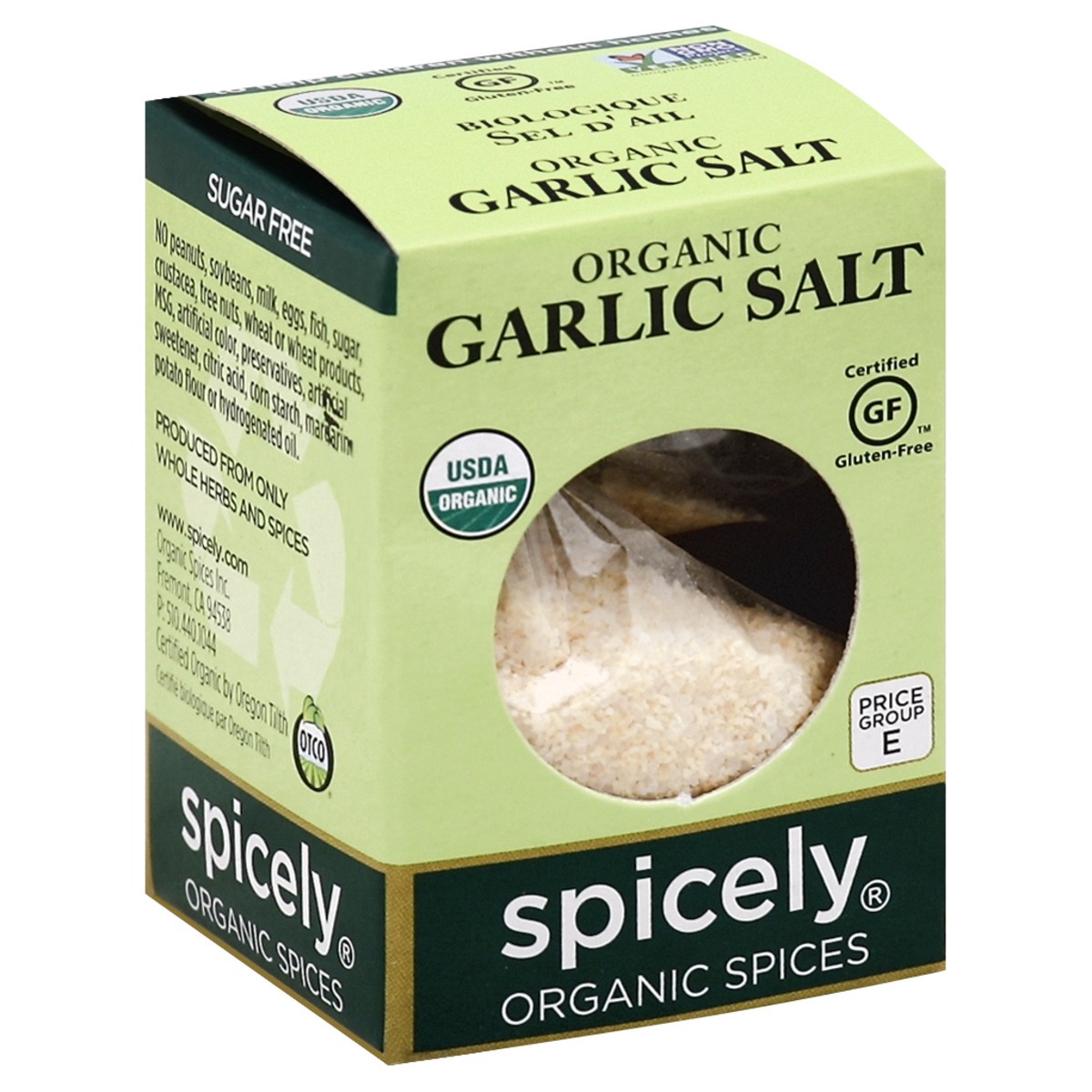 slide 4 of 4, Spicely Organic Spices Garlic Salt 0.8 oz, 0.8 oz