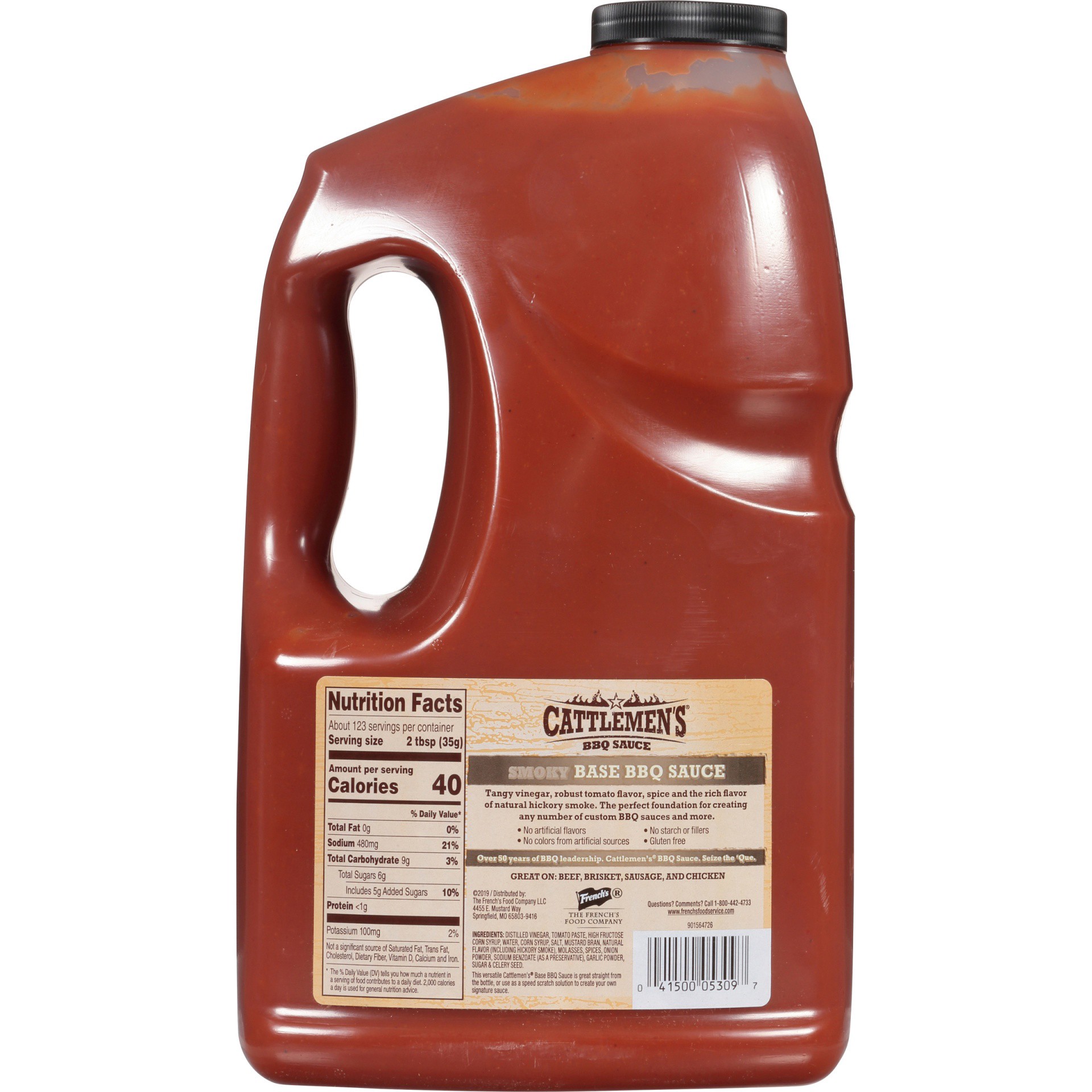 slide 4 of 7, Cattlemen's Smoky Base BBQ Sauce, 1 gal, 1 gal