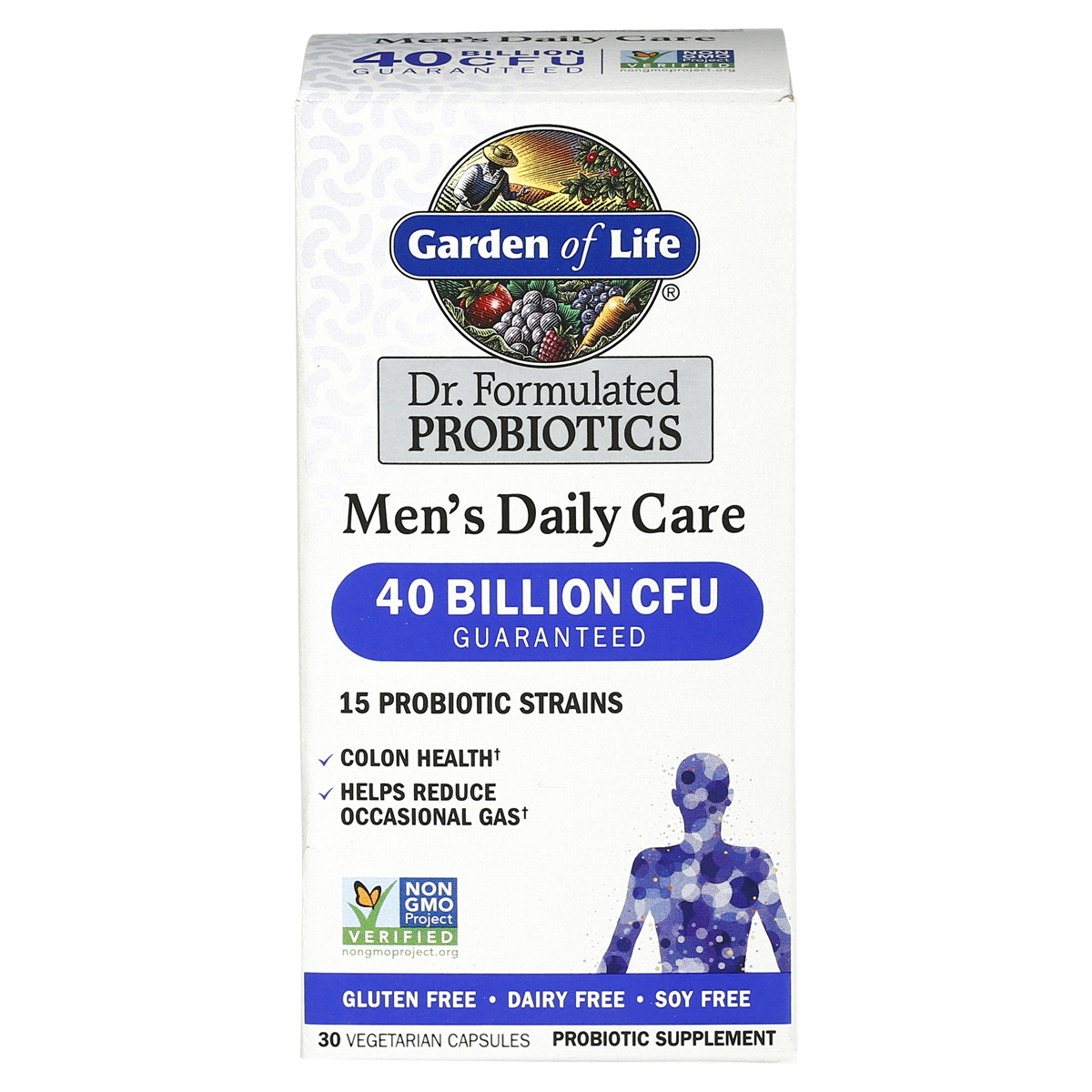 slide 1 of 6, Garden of Life Dr. Formulated Men's Daily Care Probiotic Capsules, 30 ct