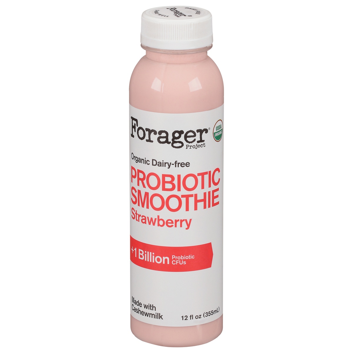 slide 1 of 1, Forager Project Forager Organic Strawberry & Banana Smoothie, 