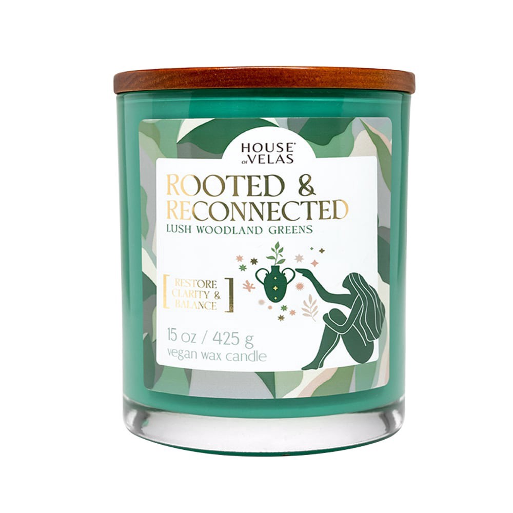 slide 2 of 3, House Of Velas Jar Candle Rooted & Reconnected, 15 oz