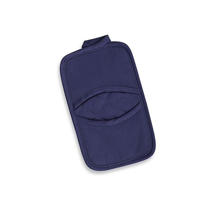 slide 1 of 1, Kitchensmart Solid Pot Holder - Navy, 1 ct