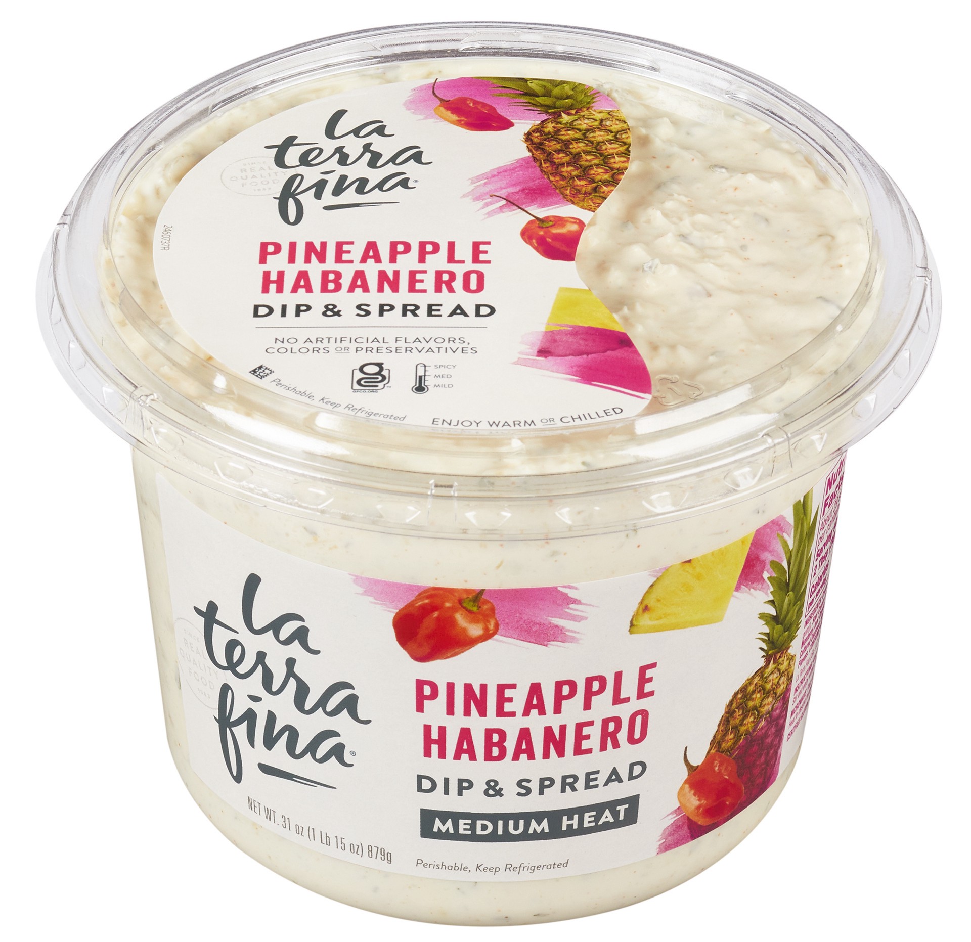 slide 4 of 5, La Terra Fina Dips & Spreads Pineapple Habanero Dip & Spread, 