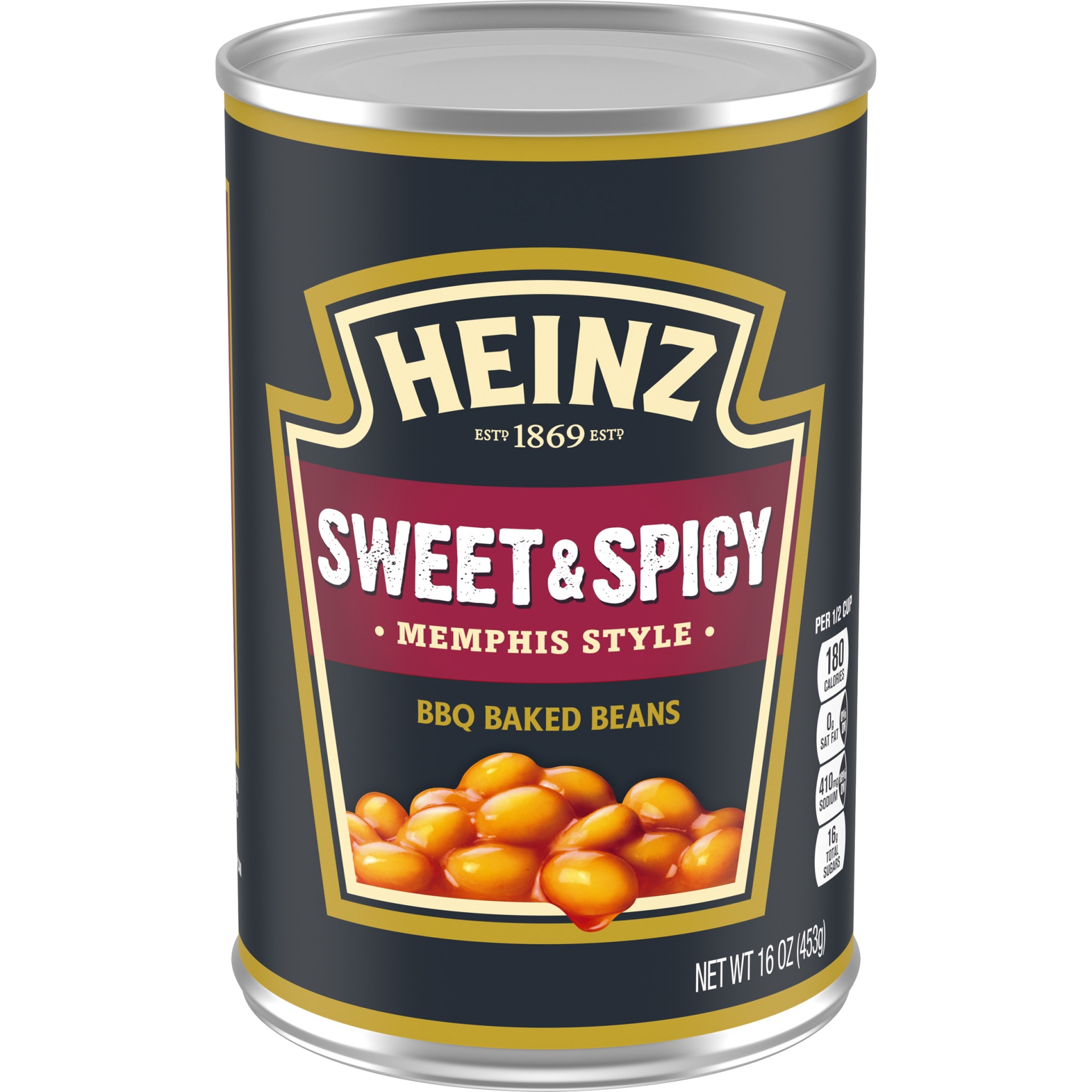 slide 1 of 1, Heinz Memphis Style Sweet & Spicy BBQ Baked Beans, 16 oz