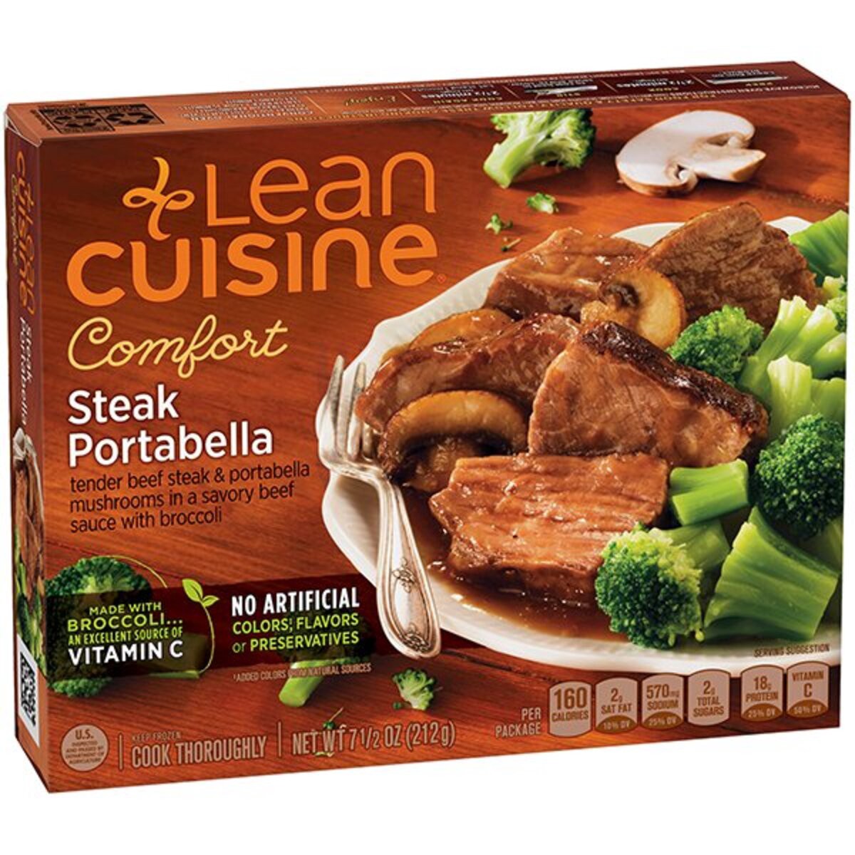 slide 2 of 13, Lean Cuisine Features Steak Portabella Frozen Meal 7.5 oz., 7.5 oz