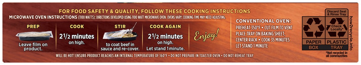 slide 6 of 13, Lean Cuisine Features Steak Portabella Frozen Meal 7.5 oz., 7.5 oz