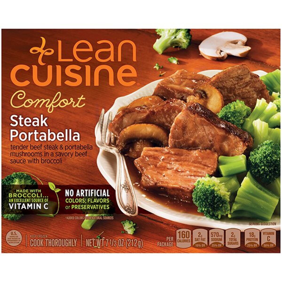 slide 12 of 13, Lean Cuisine Features Steak Portabella Frozen Meal 7.5 oz., 7.5 oz