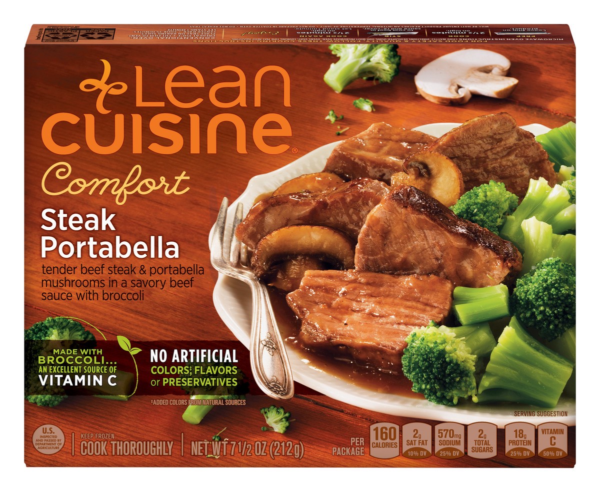 slide 7 of 13, Lean Cuisine Features Steak Portabella Frozen Meal 7.5 oz., 7.5 oz