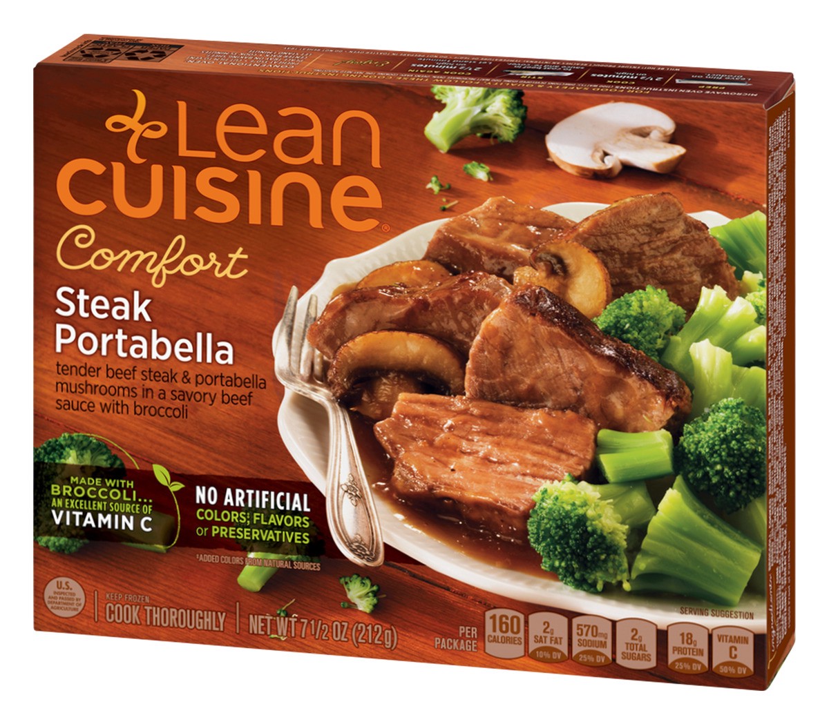 slide 9 of 13, Lean Cuisine Features Steak Portabella Frozen Meal 7.5 oz., 7.5 oz