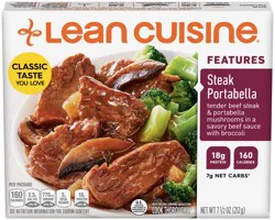 Lean Cuisine Features Steak Portabella Frozen Meal 7.5 oz.