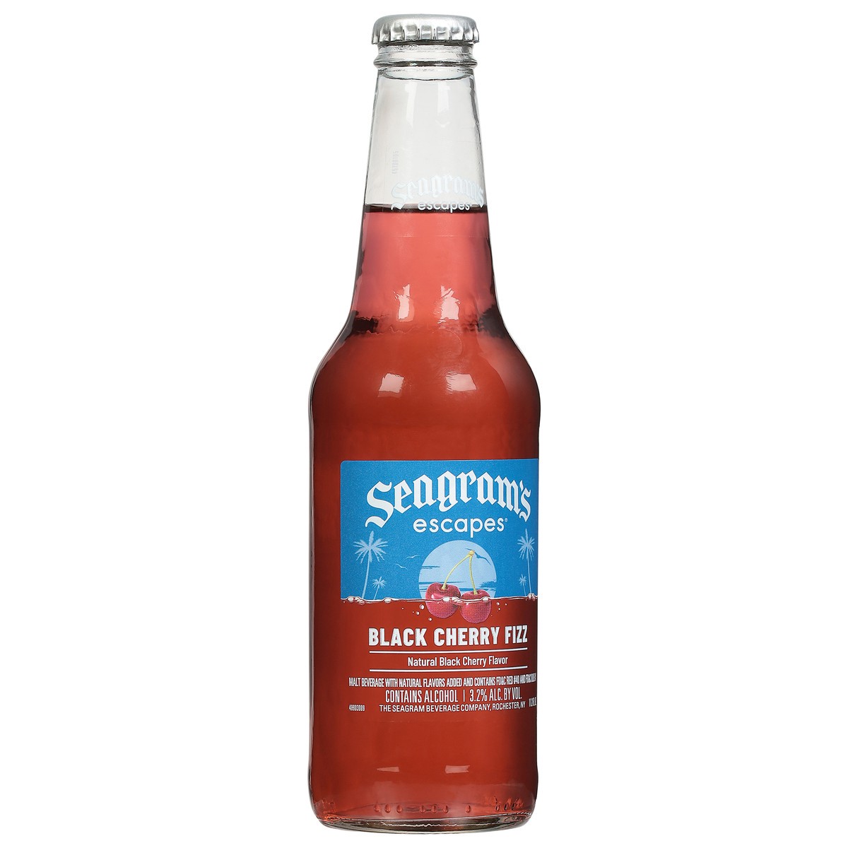 slide 9 of 9, Seagram's Escapes Black Cherry, Cherry Fizz Bottle, 11.2 oz