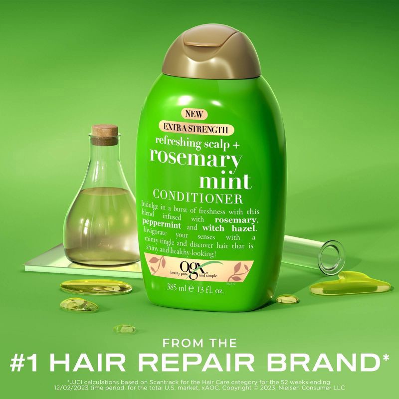 slide 5 of 5, OGX Rosemary Mint Extra Strength Hair Conditioner - 13 fl oz, 13 fl oz