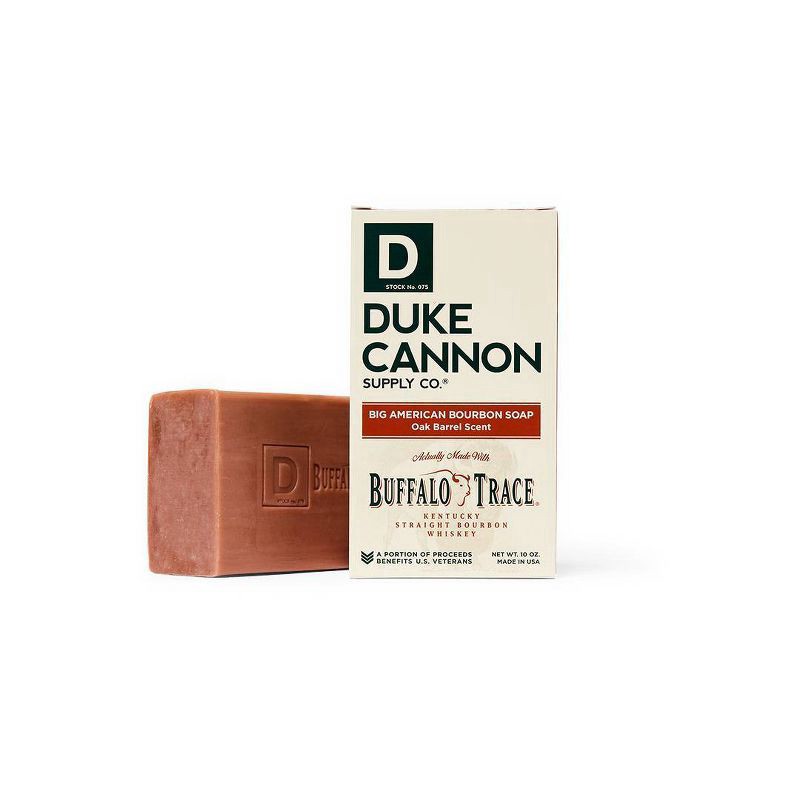 slide 1 of 9, Duke Cannon Big American Oak Barrel Scent Bourbon Soap 10 oz, 10 oz