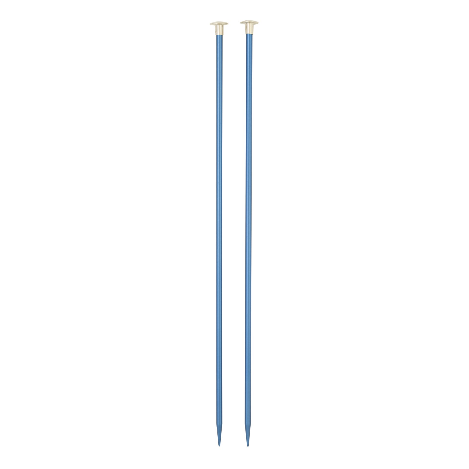 slide 3 of 3, 10" Anodized Aluminum Knitting Needles By Loops & Threads, 3.75 mm