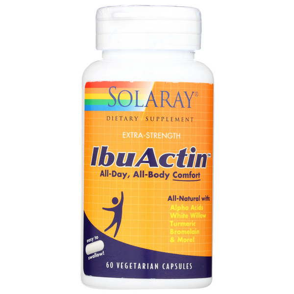 slide 1 of 1, Solaray Ibuactin Vegetarian Capsules, 60 ct