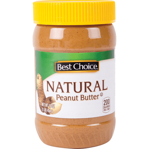 slide 1 of 1, Best Choice Natural Peanut Butter Crunchy, 16 oz