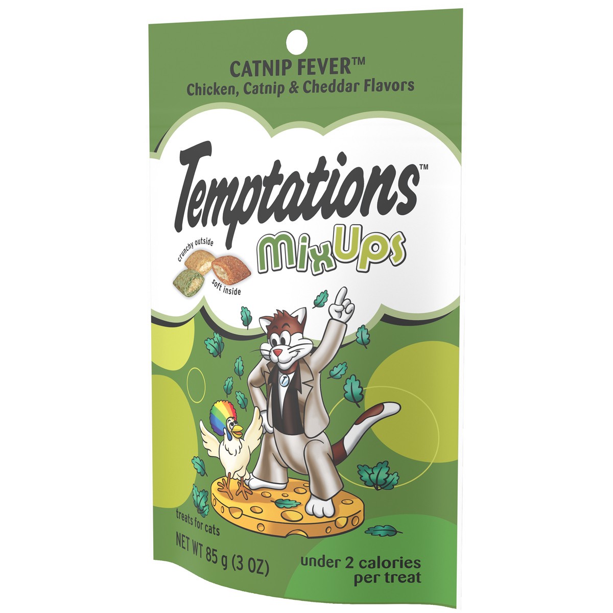 slide 3 of 9, Temptations MixUps Catnip Fever Cat Treats 3 oz. Pouch, 3 oz