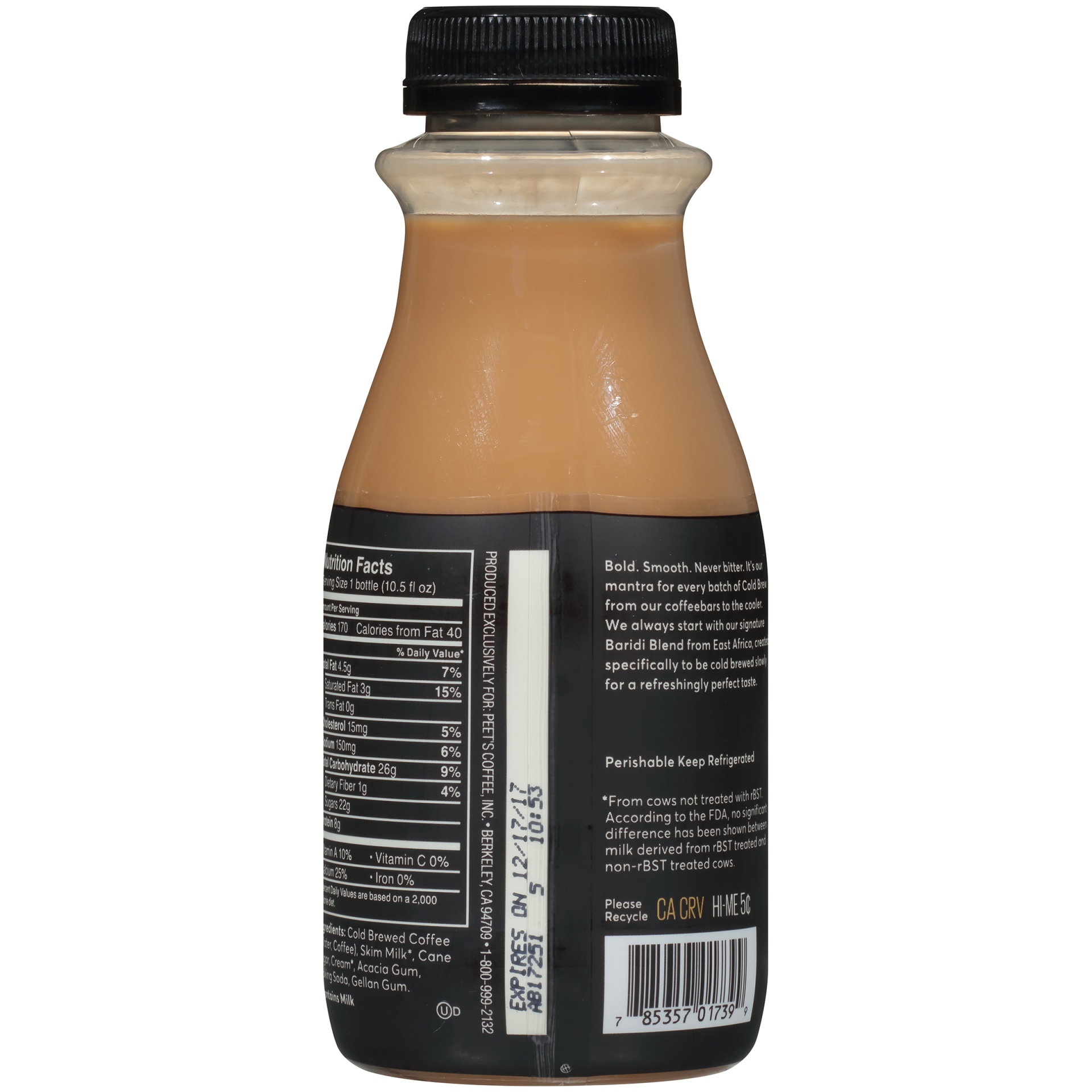 slide 4 of 6, Peet's Coffee Au Lait Cold Brew Coffee, 10.5 fl oz