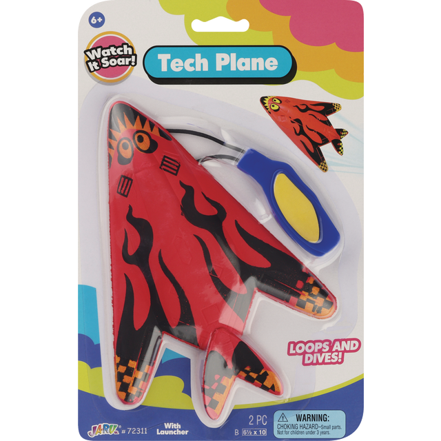 slide 1 of 1, Ja-Ru Tech Plane, Assorted Styles & Colors, 1 ct