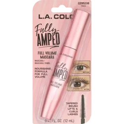 L.A. Colors Fully Amped Mascara, Black - 1 Count