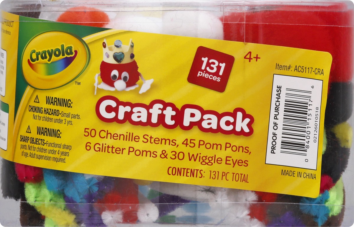 slide 5 of 11, Crayola Craft Pack, 131 ct