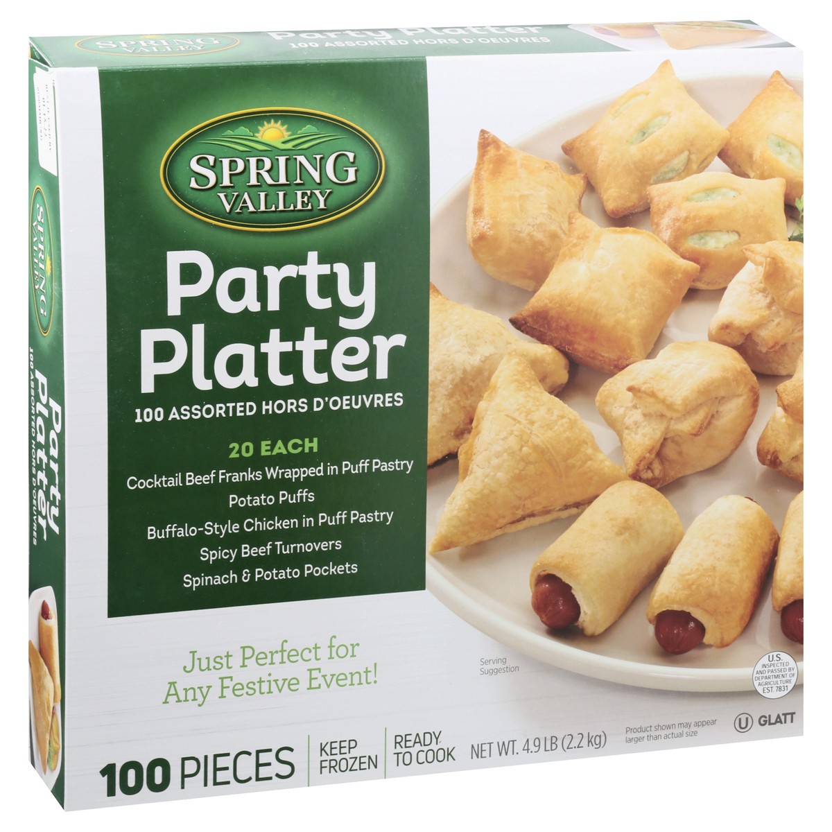 slide 3 of 13, Spring Valley Party Platter 100 ea, 100 ct