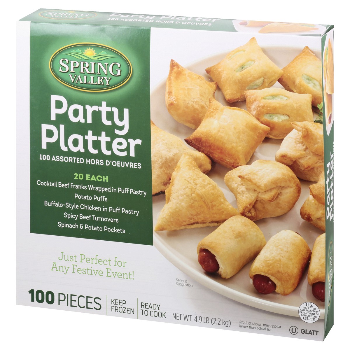 slide 6 of 13, Spring Valley Party Platter 100 ea, 100 ct