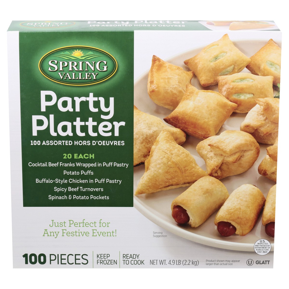 slide 1 of 13, Spring Valley Party Platter 100 ea, 100 ct