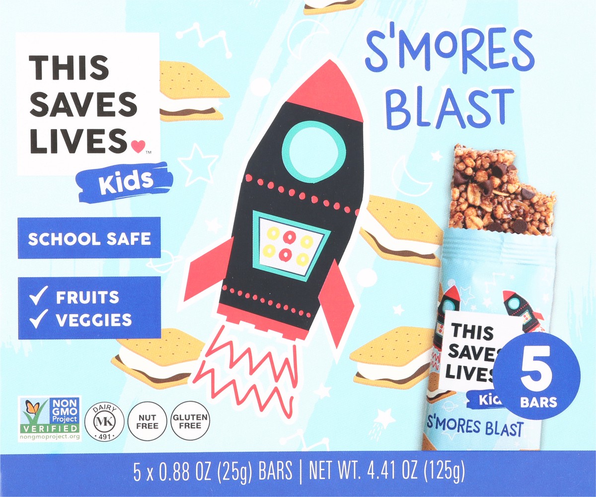 slide 4 of 9, This Saves Lives Kids S'Mores Blast Bars 5 ea, 5 ct