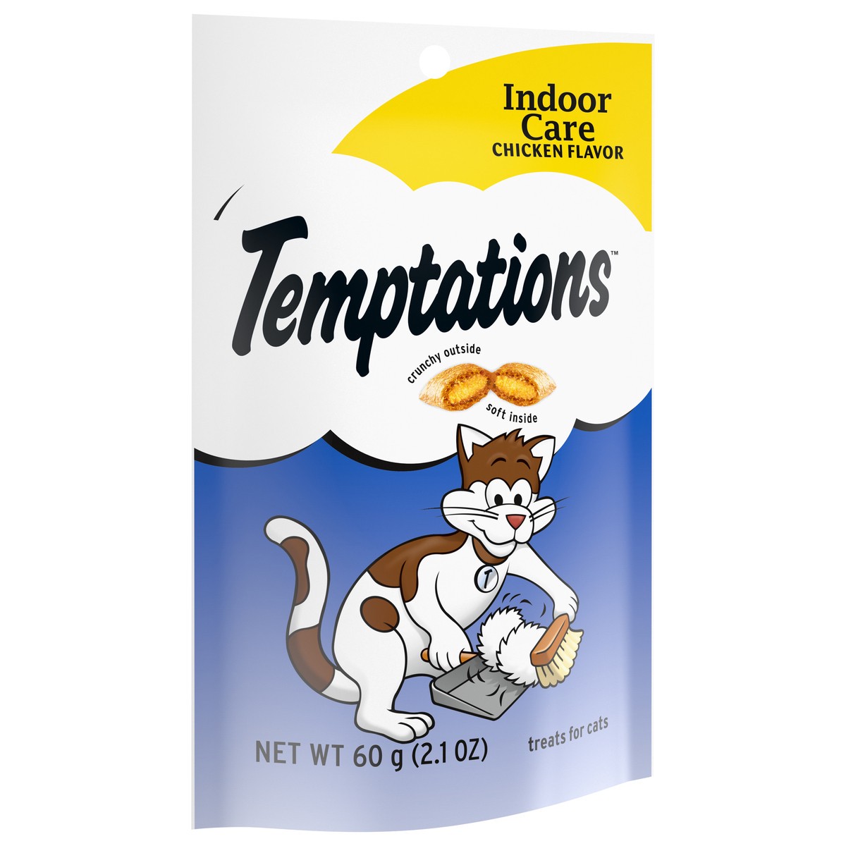 slide 2 of 9, Temptations Indoor Care Chicken Flavor Crunchy Cat Treats - 2.1oz, 2.1 oz