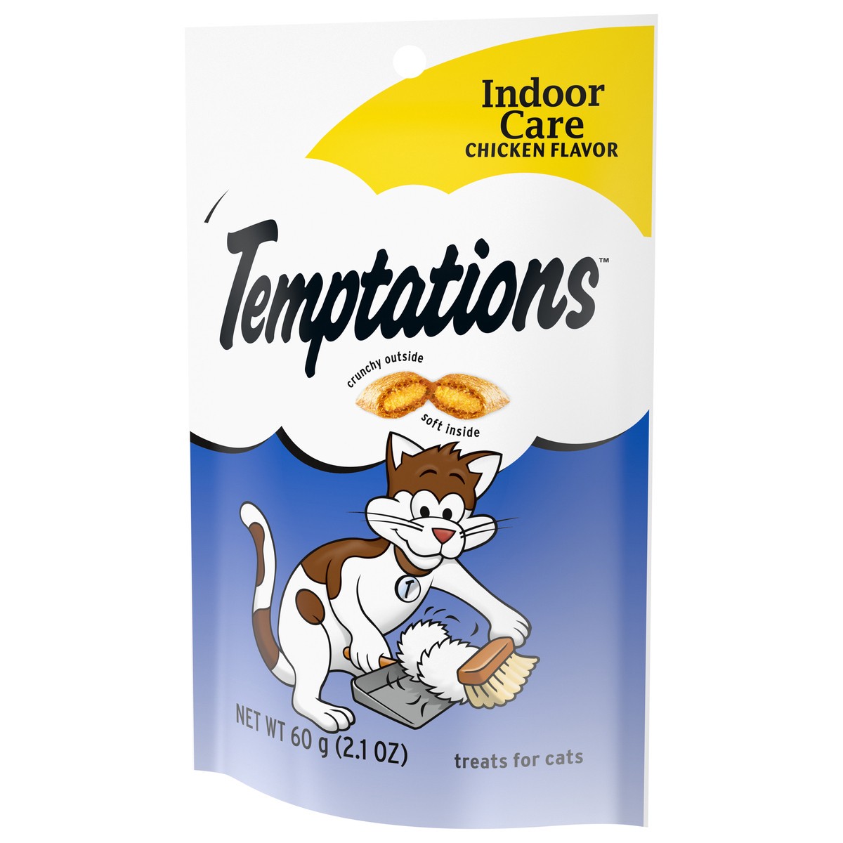 slide 3 of 9, Temptations Indoor Care Chicken Flavor Crunchy Cat Treats - 2.1oz, 2.1 oz