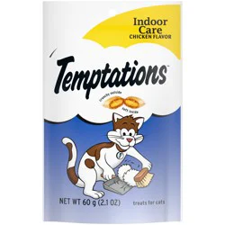 Temptations Indoor Care Chicken Flavor Treats for Cats 2.1 oz