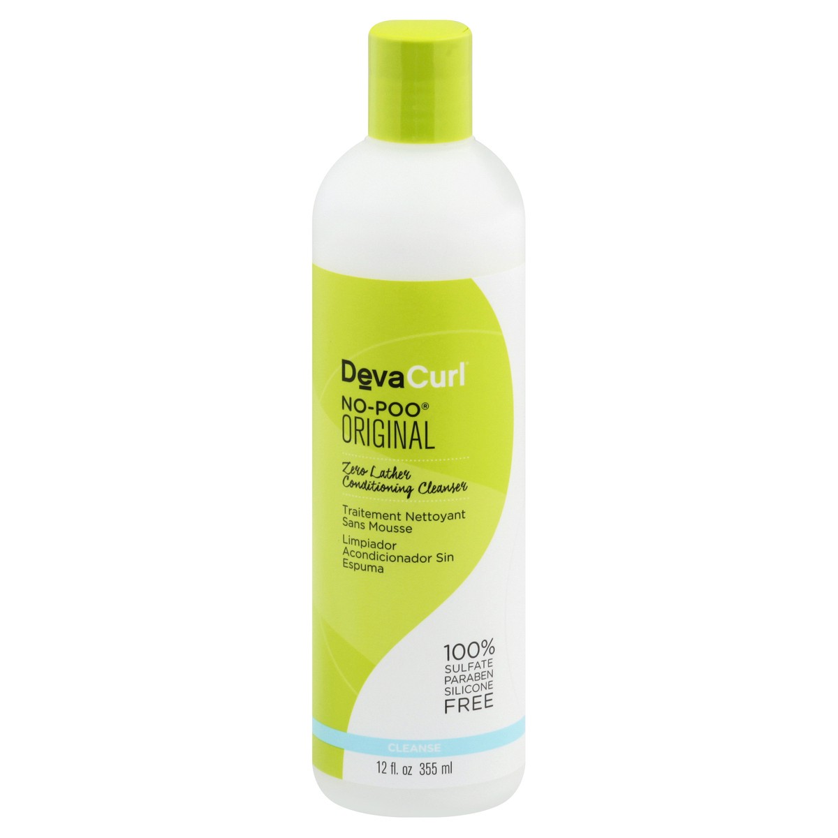 slide 1 of 1, DevaCurl Conditioning Cleanser Zero Lather No-Poo - 12 Fl. Oz., 12 fl oz