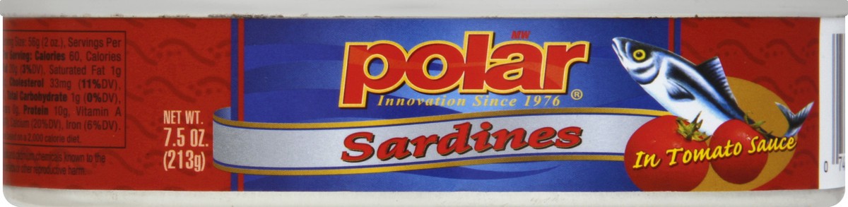 slide 2 of 2, Polar Sardines In Tomato Sauce, 7.5 oz