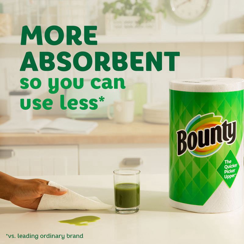 slide 8 of 16, Bounty Paper Towels Full Sheet White, 4 Triple Rolls, 75 Sheets Per Roll, 4 ct